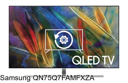 Factory reset Samsung QN75Q7FAMFXZA