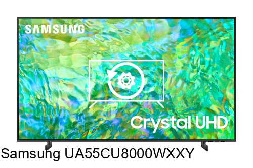 Factory reset Samsung UA55CU8000WXXY