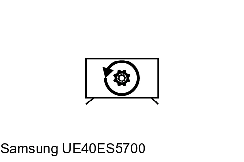 Factory reset Samsung UE40ES5700