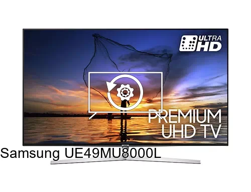 Factory reset Samsung UE49MU8000L