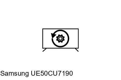 Factory reset Samsung UE50CU7190