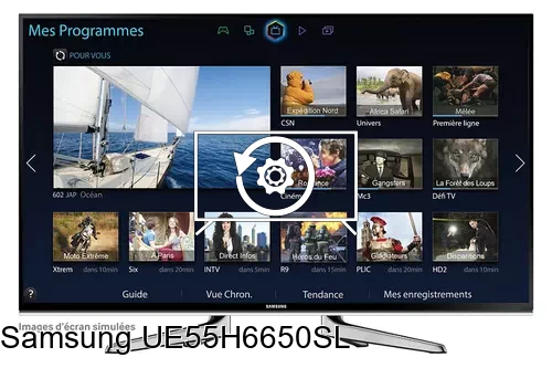 Restauration d'usine Samsung UE55H6650SL