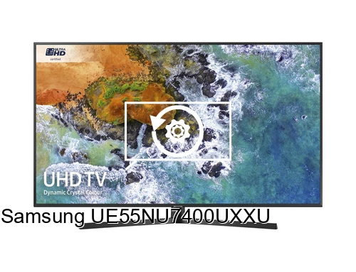 Factory reset Samsung UE55NU7400UXXU