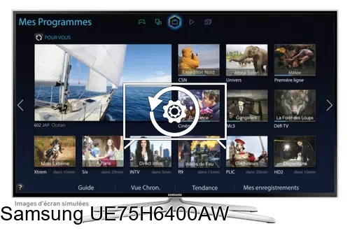 Restauration d'usine Samsung UE75H6400AW