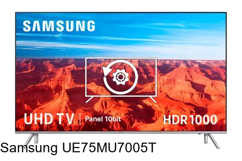 Factory reset Samsung UE75MU7005T