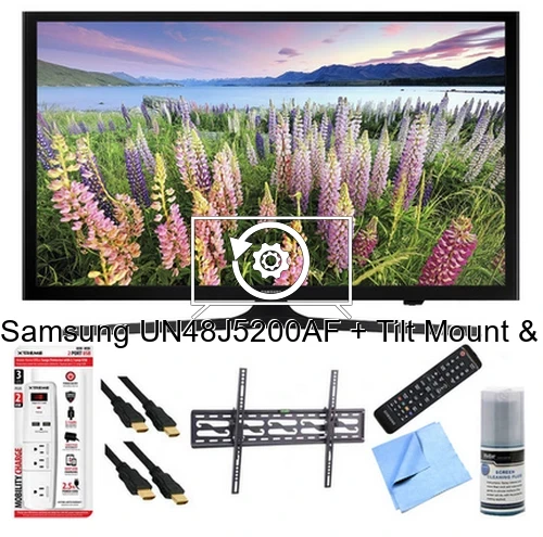 Resetear Samsung UN48J5200AF + Tilt Mount & Hook-Up Bundle