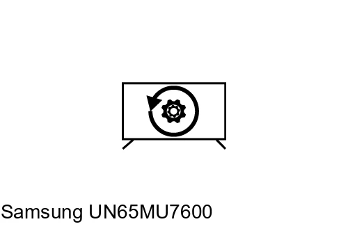 Factory reset Samsung UN65MU7600