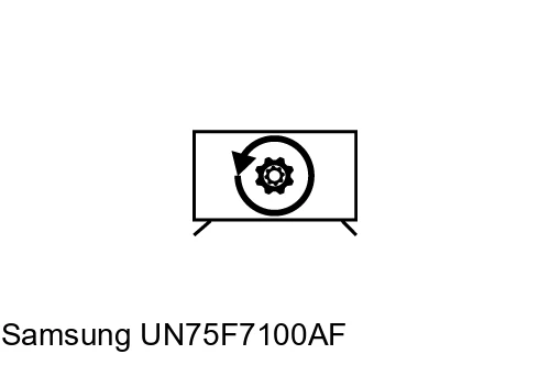 Restauration d'usine Samsung UN75F7100AF