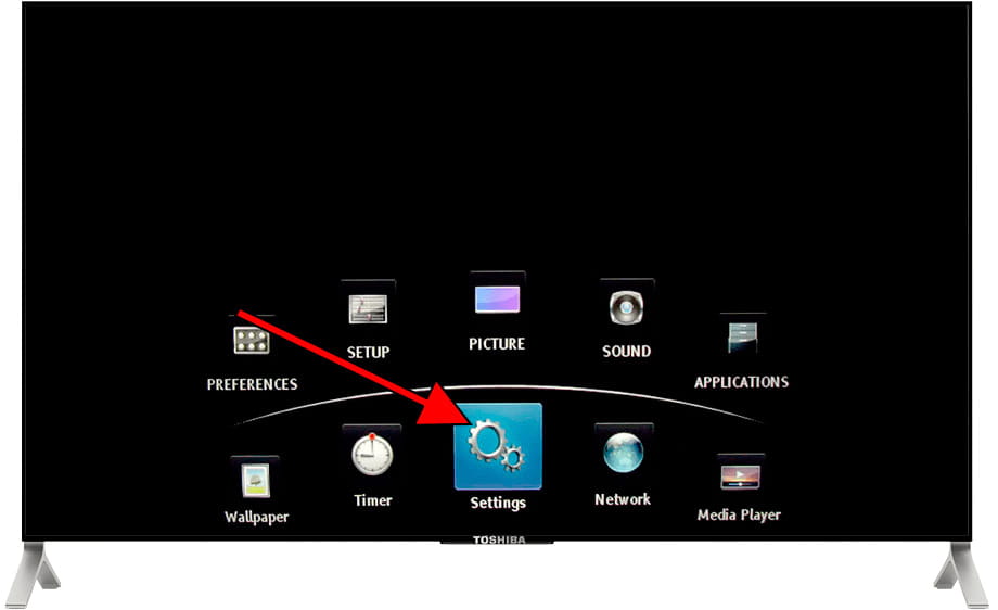 Toshiba TV settings