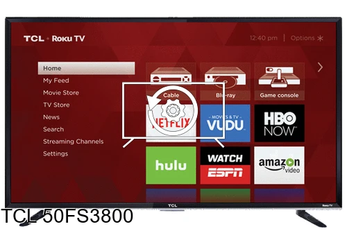 Factory reset TCL 50FS3800