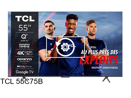 Factory reset TCL 55C75B