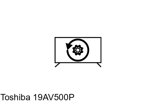 Factory reset Toshiba 19AV500P