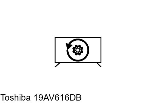 Restaurar de fábrica Toshiba 19AV616DB