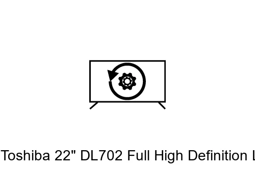 Restauration d'usine Toshiba 22" DL702 Full High Definition LED TV with built-in DVD player