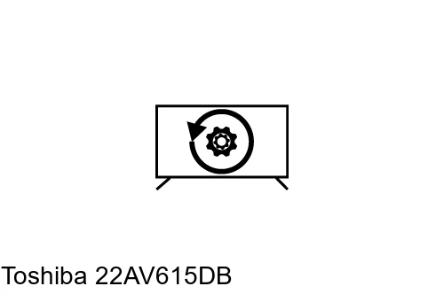 Factory reset Toshiba 22AV615DB