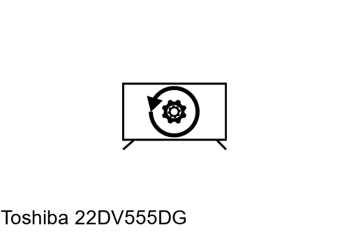 Factory reset Toshiba 22DV555DG