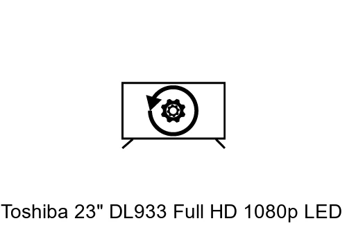 Factory reset Toshiba 23" DL933 Full HD 1080p LED TV with built-in DVD player