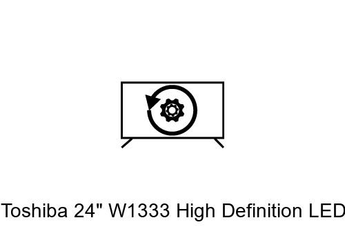 Restauration d'usine Toshiba 24" W1333 High Definition LED TV