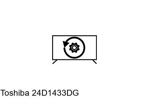 Factory reset Toshiba 24D1433DG