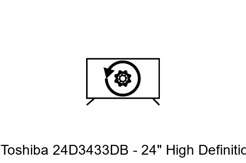 Restauration d'usine Toshiba 24D3433DB - 24" High Definition SMART LED TV with built-in DVD