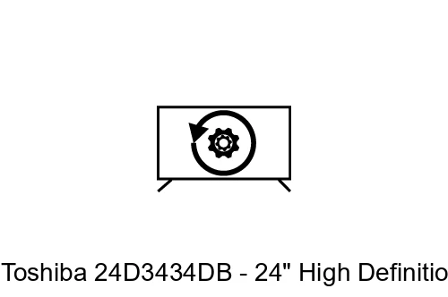 Reset Toshiba 24D3434DB - 24" High Definition SMART LED TV with built-in DVD