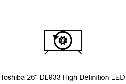 Factory reset Toshiba 26" DL933 High Definition LED TV with built-in DVD player