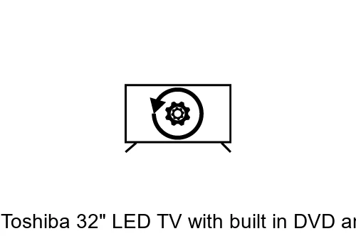 Factory reset Toshiba 32" LED TV with built in DVD and Freeview HD