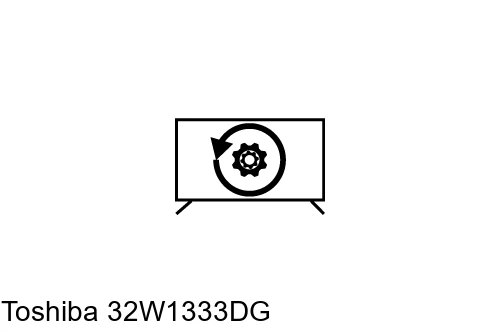 Factory reset Toshiba 32W1333DG