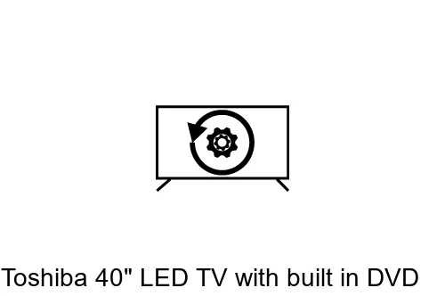 Factory reset Toshiba 40" LED TV with built in DVD