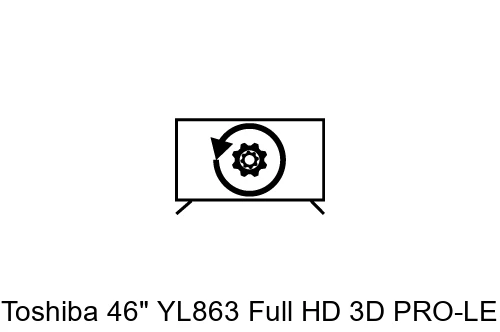 Factory reset Toshiba 46" YL863 Full HD 3D PRO-LED TV