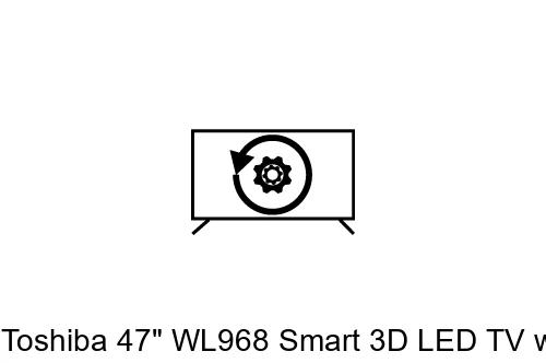 Restauration d'usine Toshiba 47" WL968 Smart 3D LED TV with Freeview HD