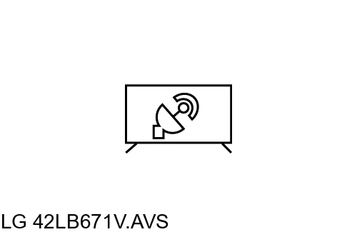 Search for channels on LG 42LB671V.AVS
