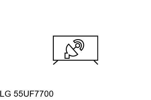 Search for channels on LG 55UF7700