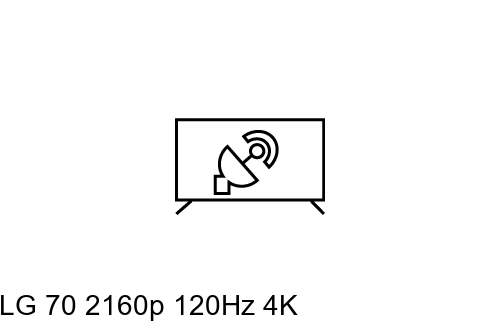 Search for channels on LG 70 2160p 120Hz 4K