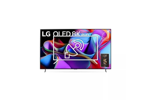 Search for channels on LG 77" OLED 8K