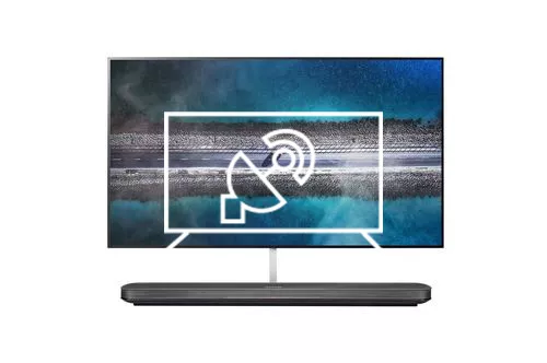 Search for channels on LG OLED77W9PLA