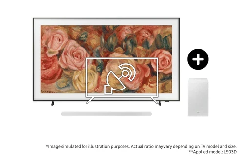 Rechercher des chaînes sur Samsung 2024 65" The Frame QLED 4KTV and S701D Ultra Slim Soundbar with Subwoofer