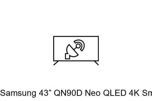 Search for channels on Samsung 43” QN90D Neo QLED 4K Smart TV (2024) and Galaxy Buds3 Pro (White)