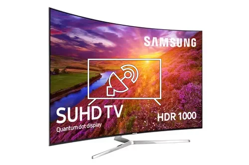 Search for channels on Samsung 49” KS9000 9 Series Curved SUHD with Quantum Dot Display TV