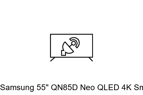 Search for channels on Samsung 55" QN85D Neo QLED 4K Smart TV (2024) and Galaxy Buds3 Pro (White)