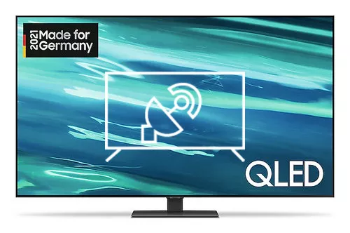 Search for channels on Samsung GQ75Q80A