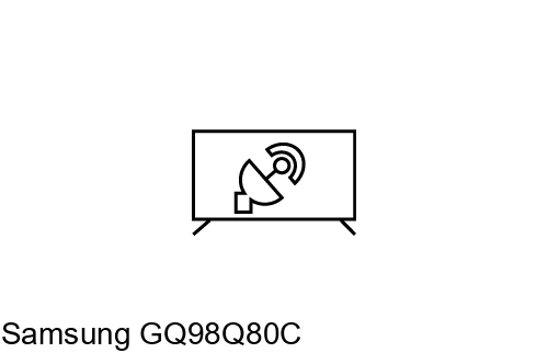 Search for channels on Samsung GQ98Q80C