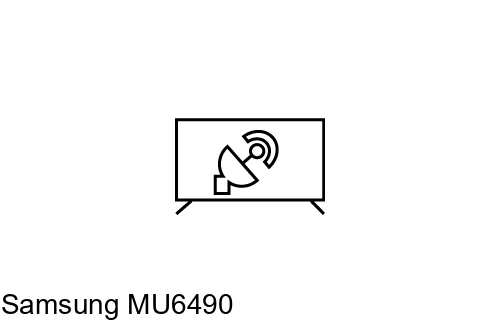 Search for channels on Samsung MU6490