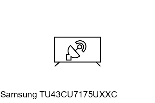 Rechercher des chaînes sur Samsung TU43CU7175UXXC