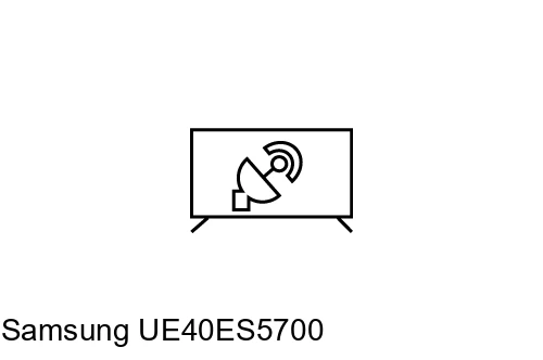 Search for channels on Samsung UE40ES5700