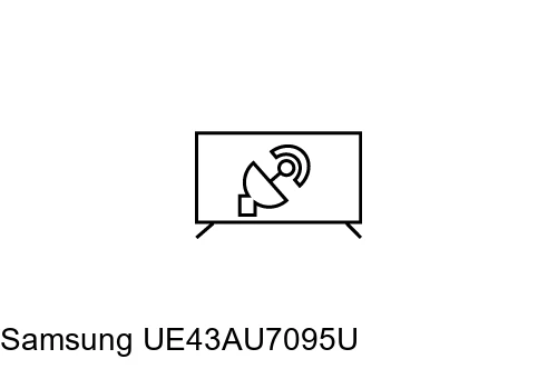 Rechercher des chaînes sur Samsung UE43AU7095U
