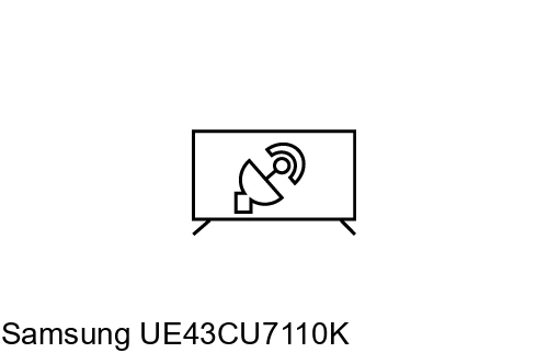 Rechercher des chaînes sur Samsung UE43CU7110K