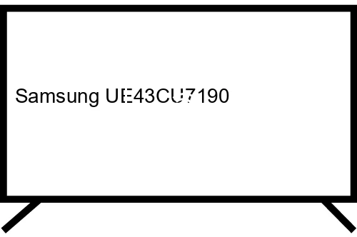 Search for channels on Samsung UE43CU7190