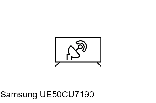 Search for channels on Samsung UE50CU7190