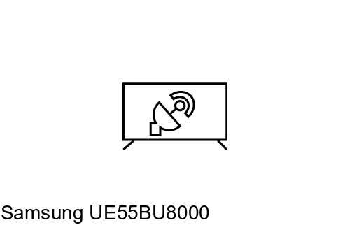 Search for channels on Samsung UE55BU8000